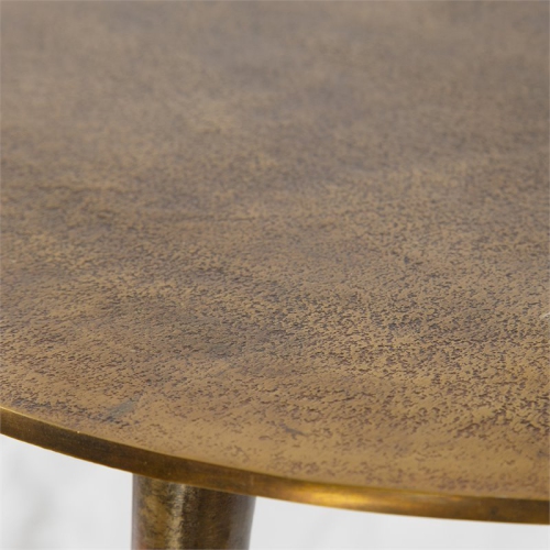 Uttermost Kasai Aluminum Coffee Tables in Oxidized Antique Gold