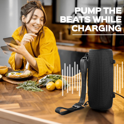 TREBLAB HD-Max - Loud Bluetooth Stereo Speakers, 60W, 20H Playtime, Powerbank, IPX7 Outdoor Portable Speaker, TWS, Deep Bass, Waterproof Bluetooth