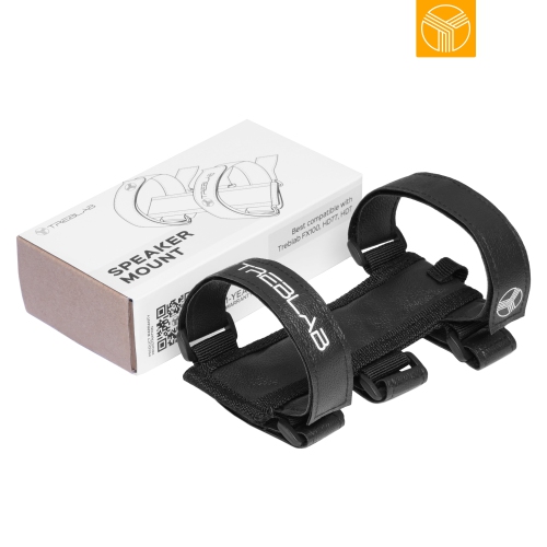 Treblab Bluetooth Speaker Mount - Universal Speaker Mount for Bike, Golf Cart Railing - Adjustable Strap Holder Compatible with Most Portable Speakers