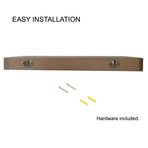 ITY International - Mini Individual Wooden Floating Shelf, 16" x 5.1" x 1.5", Taupe Grey