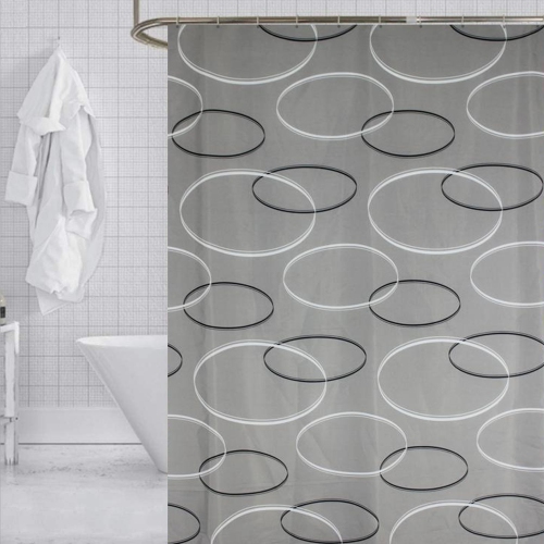 ITY International - Polyester Shower Curtain, 71" x 71", Gray