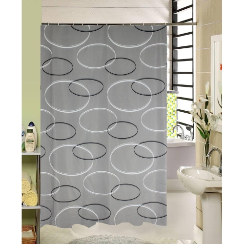 ITY International - Polyester Shower Curtain, 71" x 71", Gray