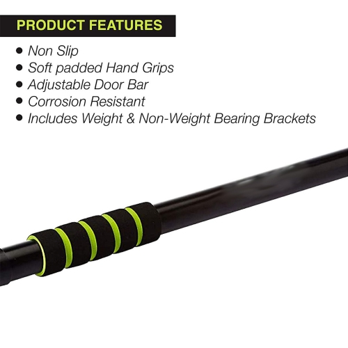 Pull-Up Door Bar Multi-Functional Heavy Duty Gym Fitness Exercise Equipment Home Workout