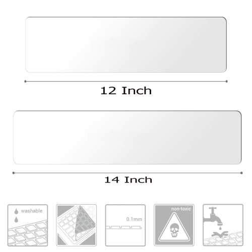 Laptop Keyboard Cover, Ultra Thin Clear Silicone Keyboard Protector Cover Compatible with Laptop/Notebook/Ultrabook