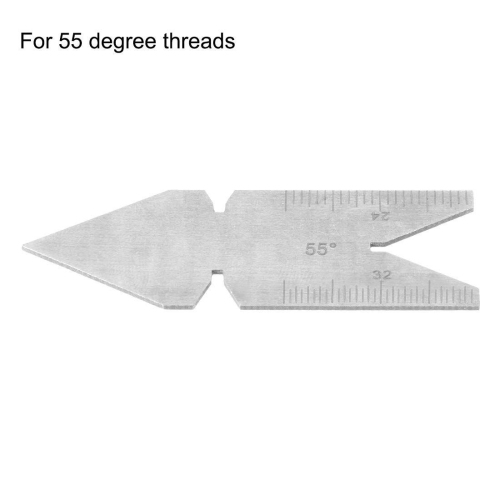 Diagramme d'angle de jauge centrale Modèle Inch vis métrique 55/60 Jauge de pas de filetage Outils de mesure du tour