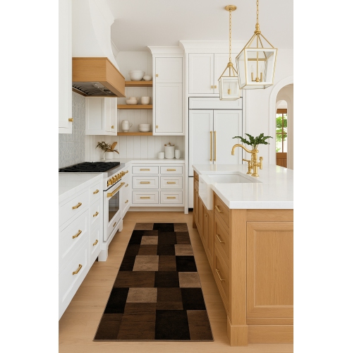 Rug Branch Contemporary Geometric Checkered Indoor Rug