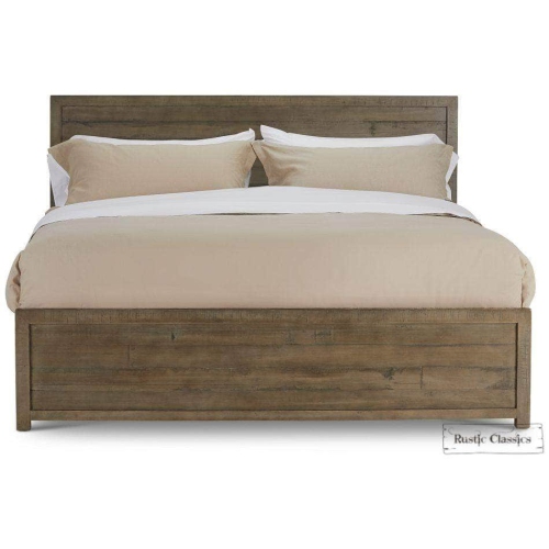 Rustic Classics Whistler Reclaimed Wood Platform Bed in Grey