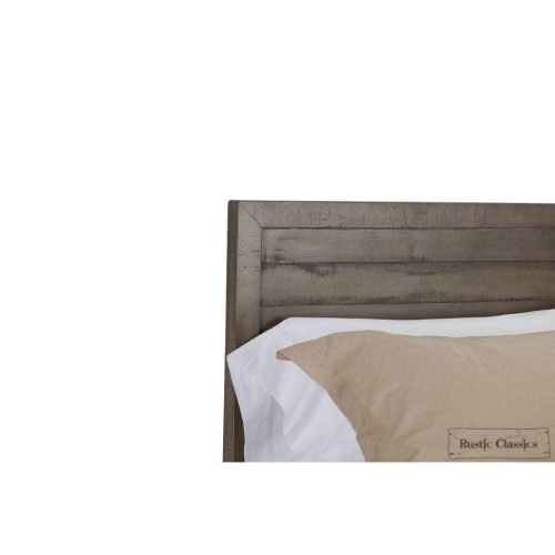 Rustic Classics Whistler Reclaimed Wood Platform Bed in Grey