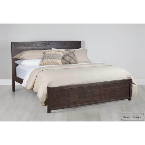 Rustic Classics Whistler Reclaimed Wood Platform Bed in Brown
