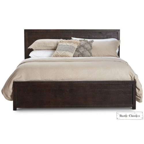 Rustic Classics Whistler Reclaimed Wood Platform Bed in Brown