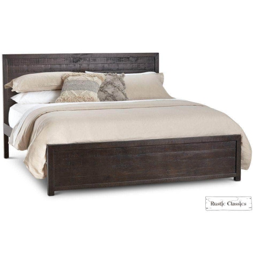 Rustic Classics Whistler Reclaimed Wood Platform Bed in Brown