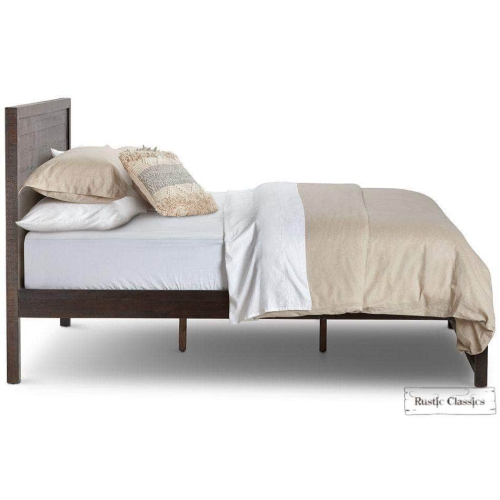 Rustic Classics Whistler Reclaimed Wood Platform Bed in Brown
