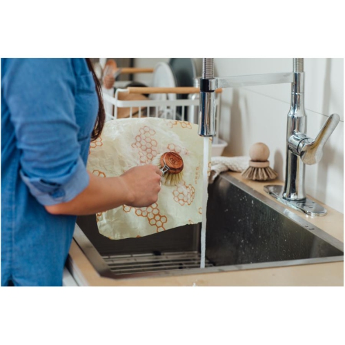 Beeswax Food Wrap - Honeycomb Design, 3 Pack