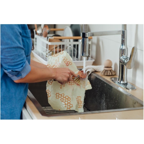 Beeswax Food Wrap - Honeycomb Design, 3 Pack