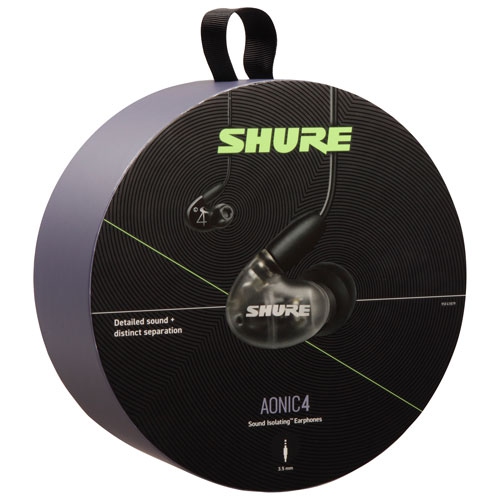 Shure AONIC 4 In-Ear Sound Isolating Headphones - Black
