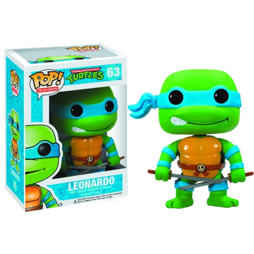 POP  Television Teenage Mutant Ninja Turtles 3.75 Inch Action Figure - Leonardo #63
