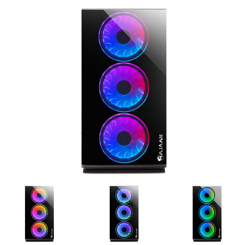 HAJAAN BREEZE PRO Gaming Tower PC - AMD Ryzen 7 5700G Processor 3.80GHz, 16GB DDR4 RAM, 1TB NVMe SSD, Nvidia GeForce GTX 1050 Ti 4GB - Wi-Fi Ready -