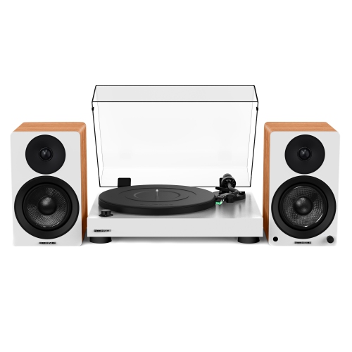 Fluance RT81 Elite High Fidelity Vinyl Turntable and Ai41 Powered 5" Stereo Bookshelf Speakers