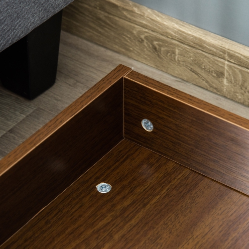 PawHut Elevated Dog Bed Frame, Furniture Style Pet Sofa, Modern Portable Cat Lounge, with Soft Cushion, Washable Cover, Steel Legs, for Large Dog,