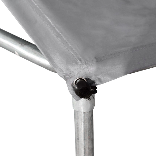 PawHut Outdoor Dog Kennel with Roof, Dog Run with Waterproof & UV-Resistant Cover, Secure Lock, for Backyard & Patio, 9.8' x 9.8' x 7.7'