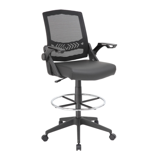 SCRANTON & CO  Sit-Stand Adjustable Mesh Chair With Flip Arms