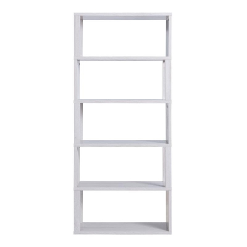 FURNITURE OF AMERICA  Deini Transitional Wood 5-Shelf Bookcase In Oak In White