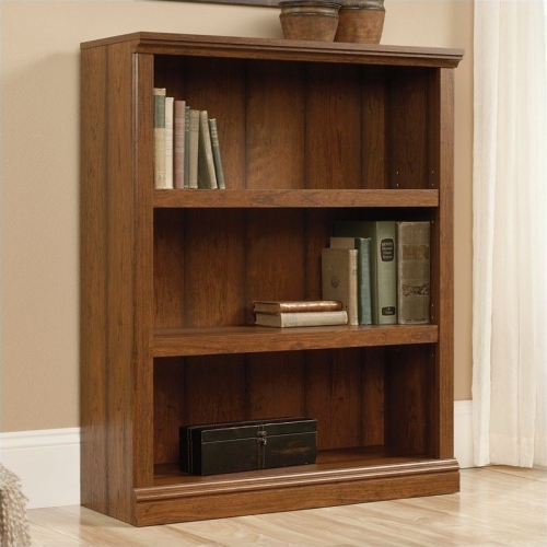 Pemberly Row 3 Shelf Bookcase in Washington Cherry