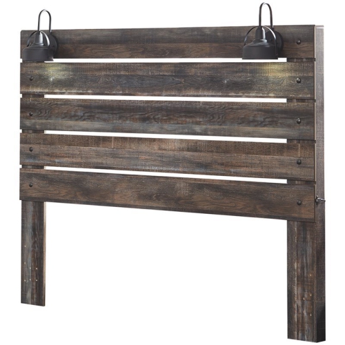 Pemberly Row King Slat Panel Headboard with Sconces