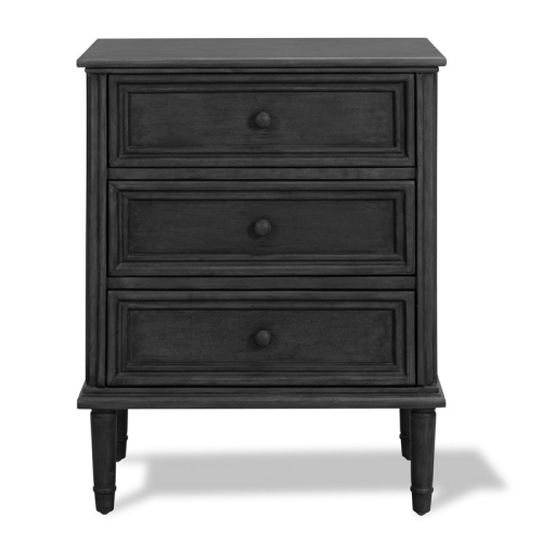 Finch Webster 3 Drawer Storage Cabinet Dark Gray