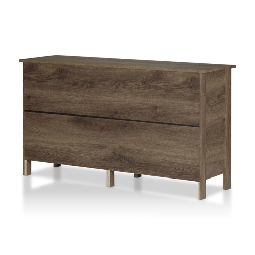 Furniture of America Reyes Rustic Wood 6-Drawer Dresser in Distressed Walnut