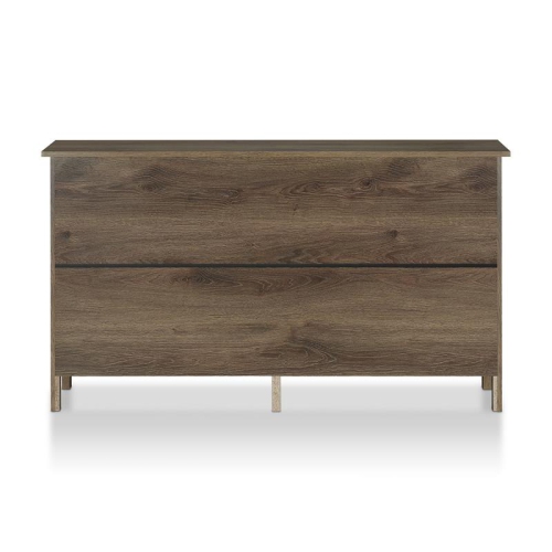 Furniture of America Reyes Rustic Wood 6-Drawer Dresser in Distressed Walnut