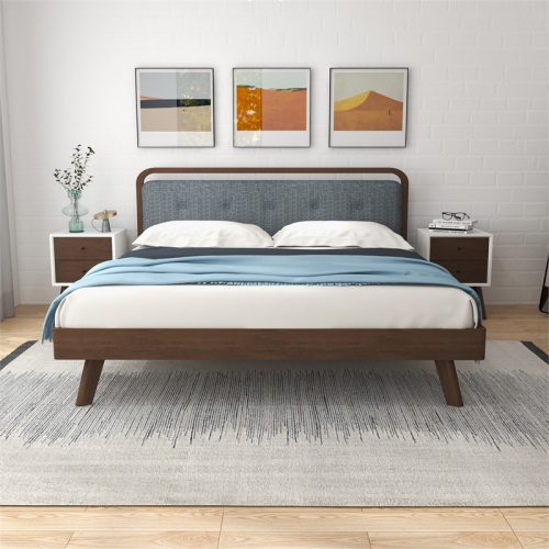 Francesca Solid Wood Frame White Nightstand Bed Side Tables