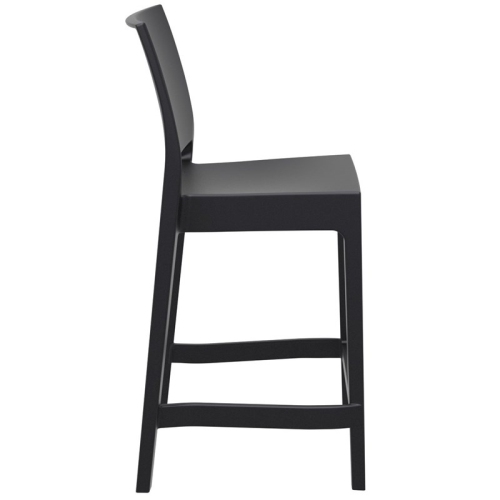 Compamia Siesta Maya Resin 25.6" Counter Stool in Black