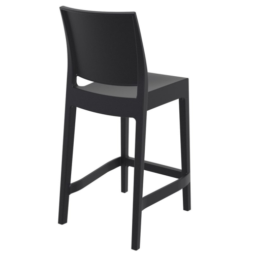 Compamia Siesta Maya Resin 25.6" Counter Stool in Black
