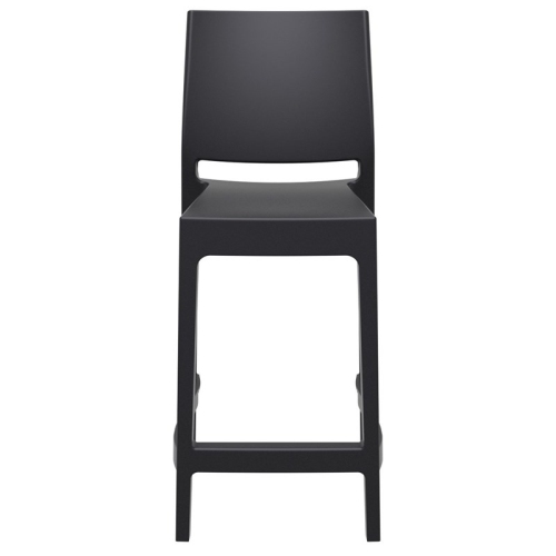 Compamia Siesta Maya Resin 25.6" Counter Stool in Black