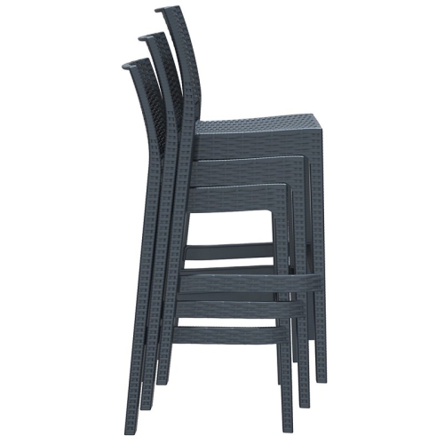 Compamia Siesta Jamaica 29.5" Barstool in Dark Gray