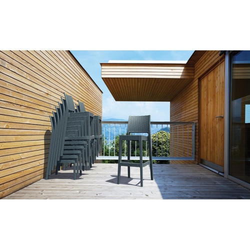 Compamia Siesta Jamaica 29.5" Barstool in Dark Gray