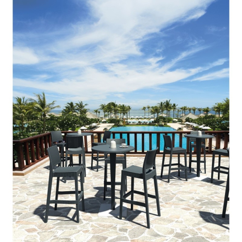 Compamia Siesta Jamaica 29.5" Barstool in Dark Gray