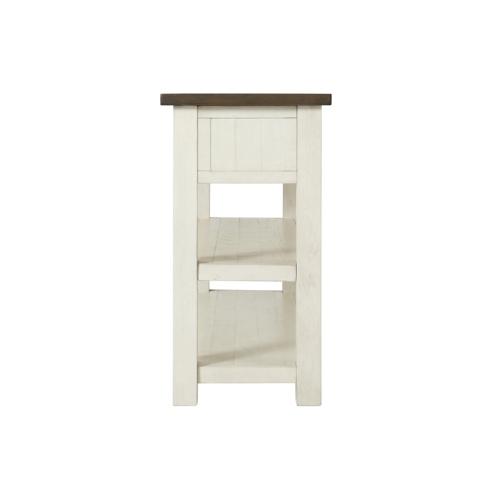 Martin Svensson Home Monterey 2 Drawer Sofa Console Table Cream White and Brown