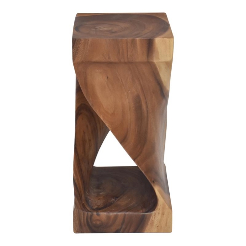 Bowery Hill Contemporary Natural Wood Glaze Accent Side Table
