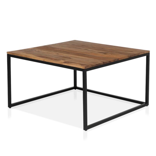 Furniture of America Druze Rustic Wood 2-Piece Coffee Table Set in Natural Oak