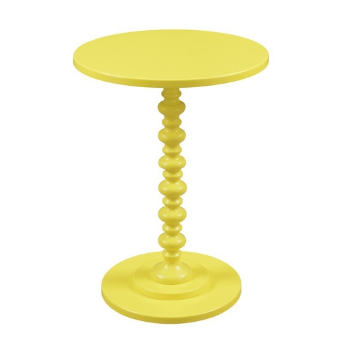 Convenience Concepts Palm Beach Spindle Table in Yellow Wood Finish