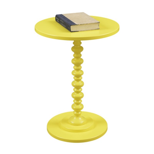 Convenience Concepts Palm Beach Spindle Table in Yellow Wood Finish