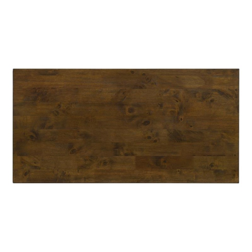 Furniture of America Pris Wood 1-Shelf Coffee Table in Oak and Black