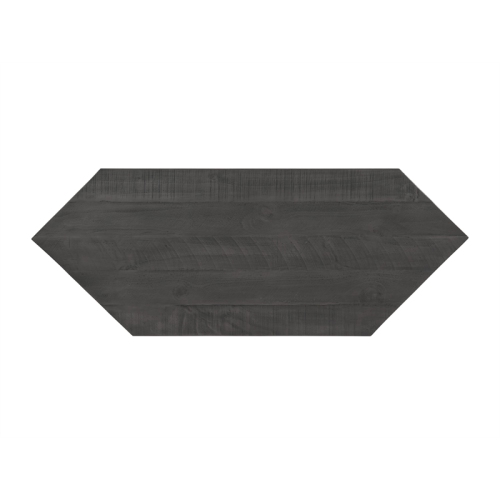 Martin Svensson Home Rustic Corner 50" Wood TV Stand White Stand with Grey Top