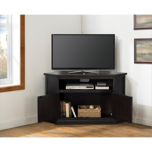 Martin Svensson Home Rustic Corner 50" Solid Wood TV Stand Espresso