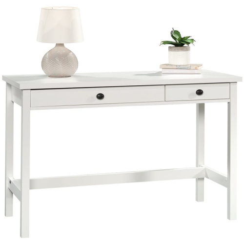 Sauder County Line 47" Rustic Wooden Writing Desk in Soft White