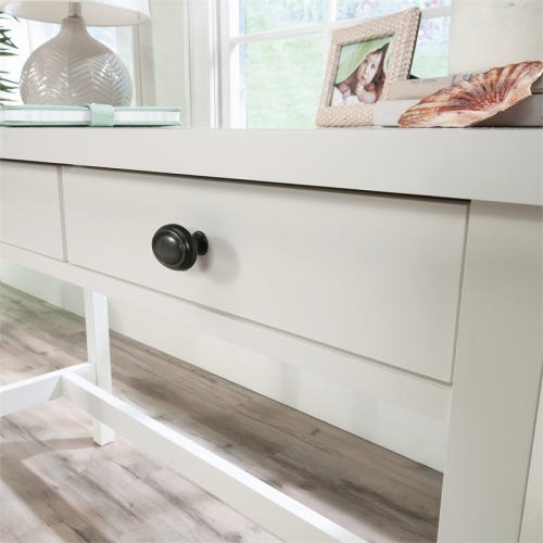 Sauder County Line 47" Rustic Wooden Writing Desk in Soft White