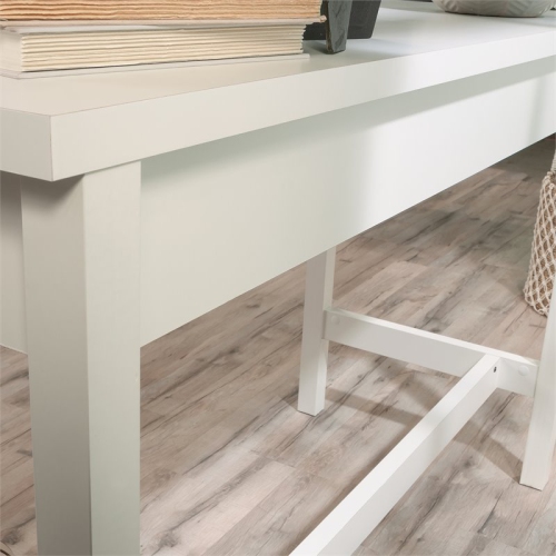 Sauder County Line 47" Rustic Wooden Writing Desk in Soft White