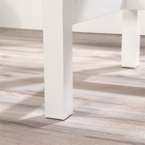 Sauder County Line 47" Rustic Wooden Writing Desk in Soft White